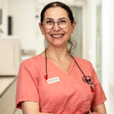Porträtt av Magdalena Freij, Tandläkare på Gamla Stans Tandklinik